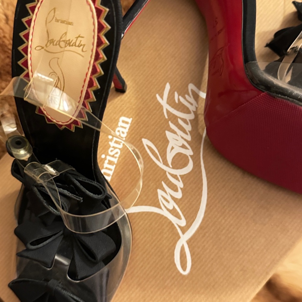 Christian Louboutin Black Heels with Red Sole